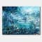 Designart - Wild Blue Ocean Waves V - Nautical & Coastal Canvas Wall Art Print
